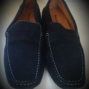 #40 New Bacco Bucci Studio Navy Suede Loafers